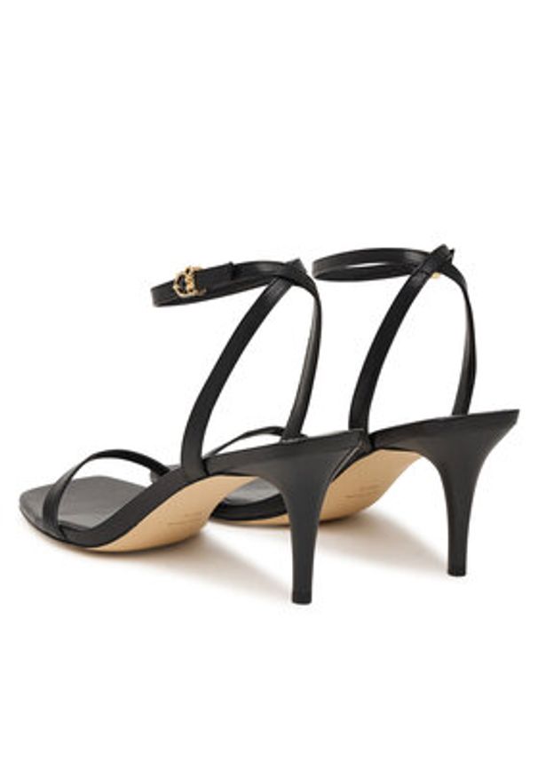 MICHAEL Michael Kors Sandały Liana Mid 40S6LNMS1L Czarny. Kolor: czarny. Materiał: skóra
