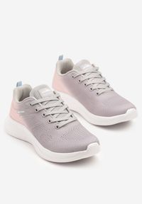 Born2be - Jasnoszare Buty Sportowe na Piankowej Podeszwie Zdobione Efektem Ombre Elanelis. Okazja: na co dzień. Nosek buta: okrągły. Kolor: szary. Materiał: jeans, materiał. Wzór: aplikacja. Sezon: lato, wiosna #5