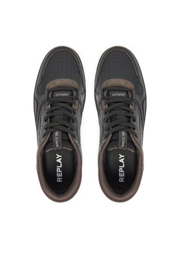 Replay - REPLAY Sneakersy GMZ3G .000.C0057L Czarny. Kolor: czarny. Materiał: skóra