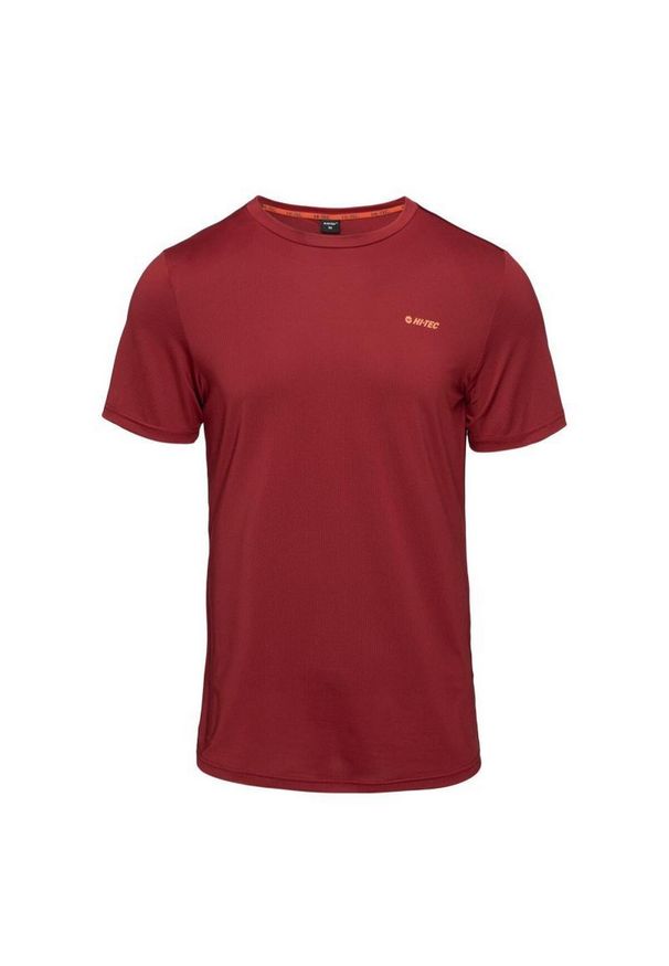 Hi-tec - T-shirt Męski Jeden Kolor Hadi. Kolor: czerwony