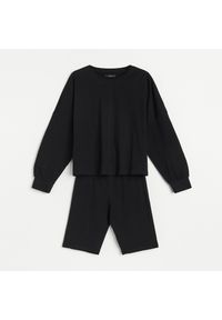 Reserved - Dwuczęściowa piżama - Czarny. Kolor: czarny #1
