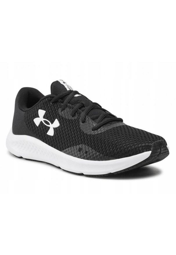 Under Armour - Buty do biegania męskie UNDER ARMOUR CHARGED PURSUIT siateczka. Kolor: czarny