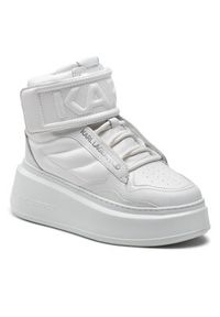 Karl Lagerfeld - KARL LAGERFELD Sneakersy KL63555 Biały. Kolor: biały. Materiał: skóra