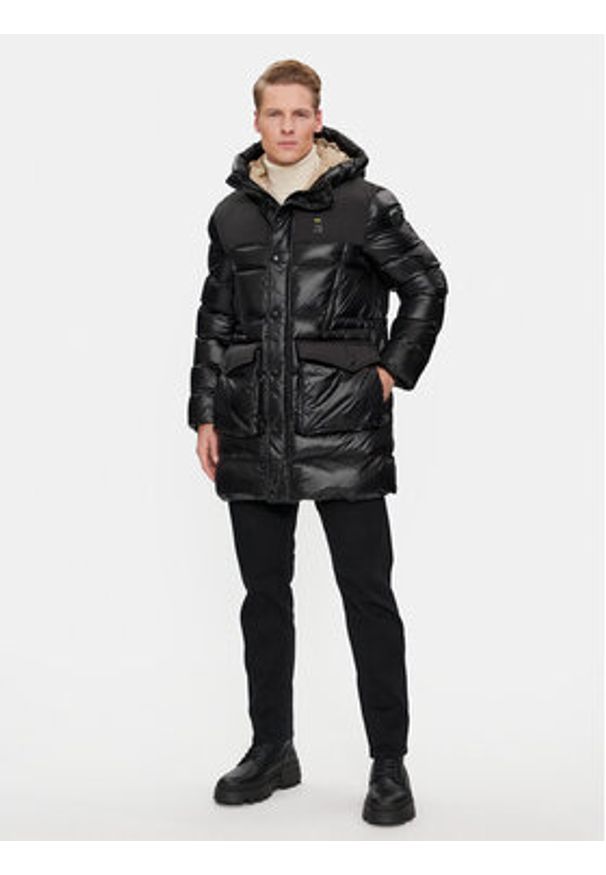 Blauer Kurtka zimowa 23WBLUK02082 Czarny Regular Fit. Kolor: czarny. Materiał: syntetyk. Sezon: zima