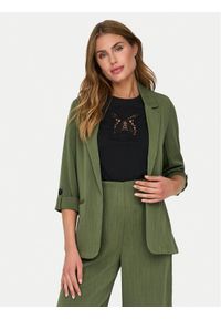 only - ONLY Marynarka Marsa 15308084 Zielony Loose Fit. Kolor: zielony. Materiał: wiskoza, syntetyk