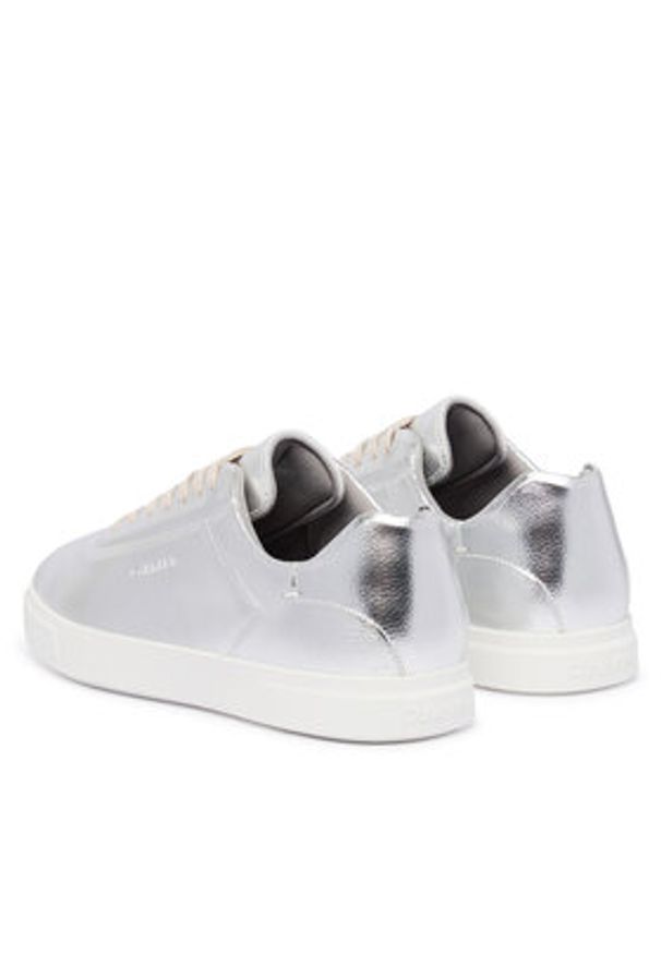 Calvin Klein Sneakersy HW0HW03289 Srebrny. Kolor: srebrny. Materiał: skóra