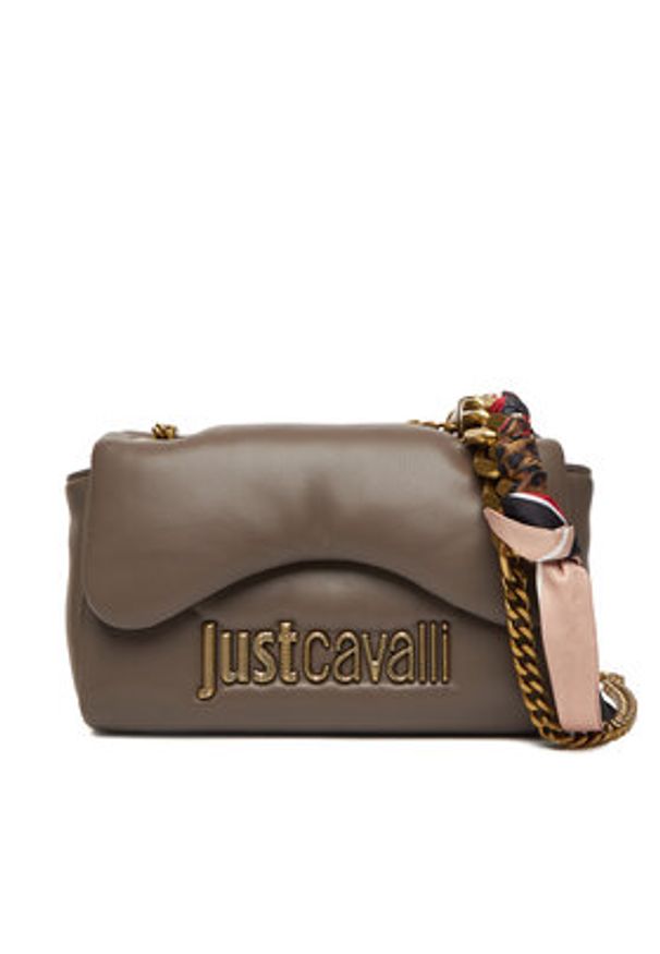 Just Cavalli Torebka 79RA4BD2 ZS748 Brązowy. Kolor: brązowy. Materiał: skórzane