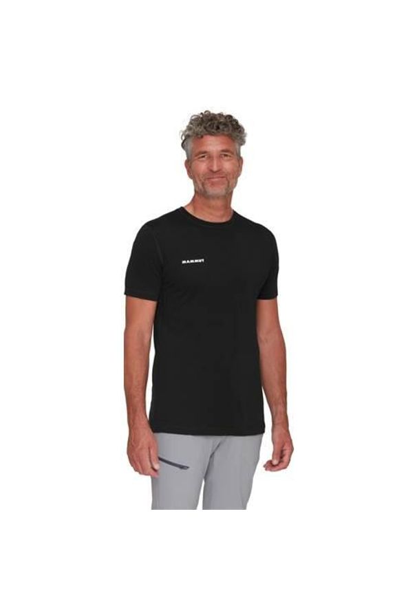 Koszulka sportowa męska Mammut Tree Wool Fl. Kolor: czarny. Materiał: bawełna, poliester. Długość rękawa: krótki rękaw. Długość: krótkie