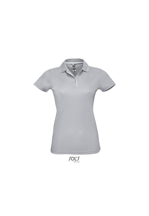 SOL'S - Damska Sportowa Koszulka Polo Performer. Typ kołnierza: polo. Kolor: szary, niebieski, wielokolorowy. Styl: sportowy