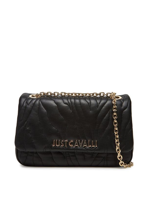 Just Cavalli Torebka 78RA4BE3 ZSB23 Czarny. Kolor: czarny. Materiał: skórzane