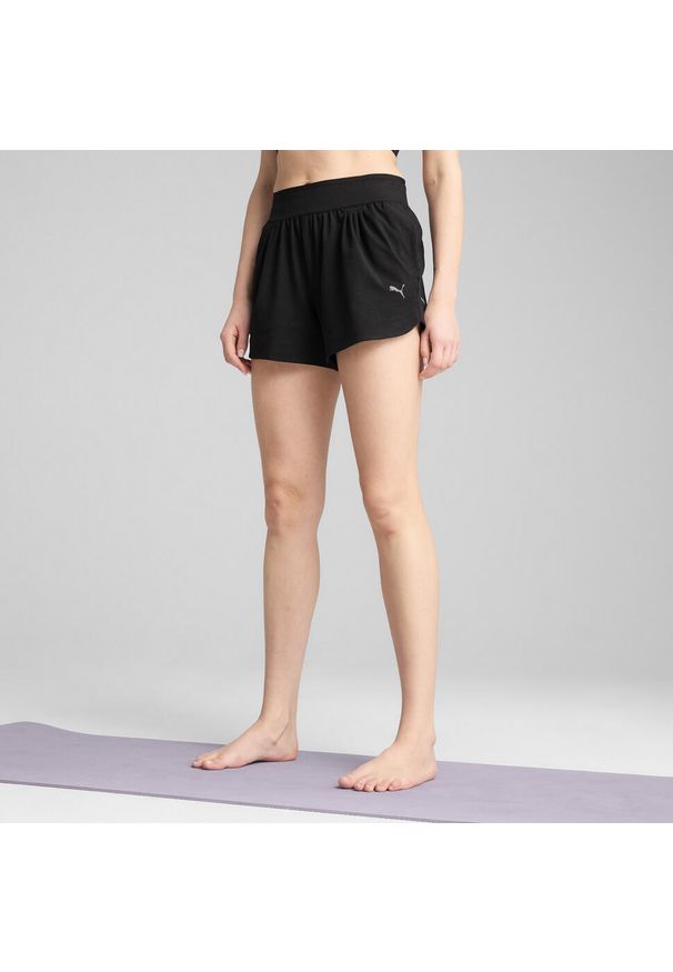 Puma - Damskie szorty MOVE CLOUDSPUN PUMA Black. Kolor: czarny. Długość: krótkie