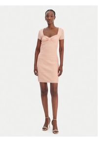 Guess Sukienka codzienna W6GK15 K2950 Pomarańczowy Slim Fit. Okazja: na co dzień. Kolor: pomarańczowy. Materiał: syntetyk. Typ sukienki: proste. Styl: casual #5