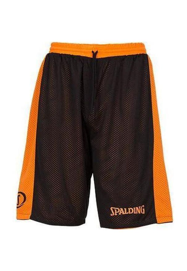 SPALDING - Szorty Spalding Essential Reversible. Kolor: wielokolorowy, czarny, pomarańczowy. Sport: koszykówka