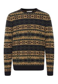 Blend Sweter 20715865 Brązowy Regular Fit. Kolor: brązowy. Materiał: syntetyk #1