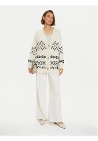 Weekend Max Mara Kardigan Acacia 2425346031 Beżowy Oversize. Kolor: beżowy. Materiał: syntetyk, bawełna #3