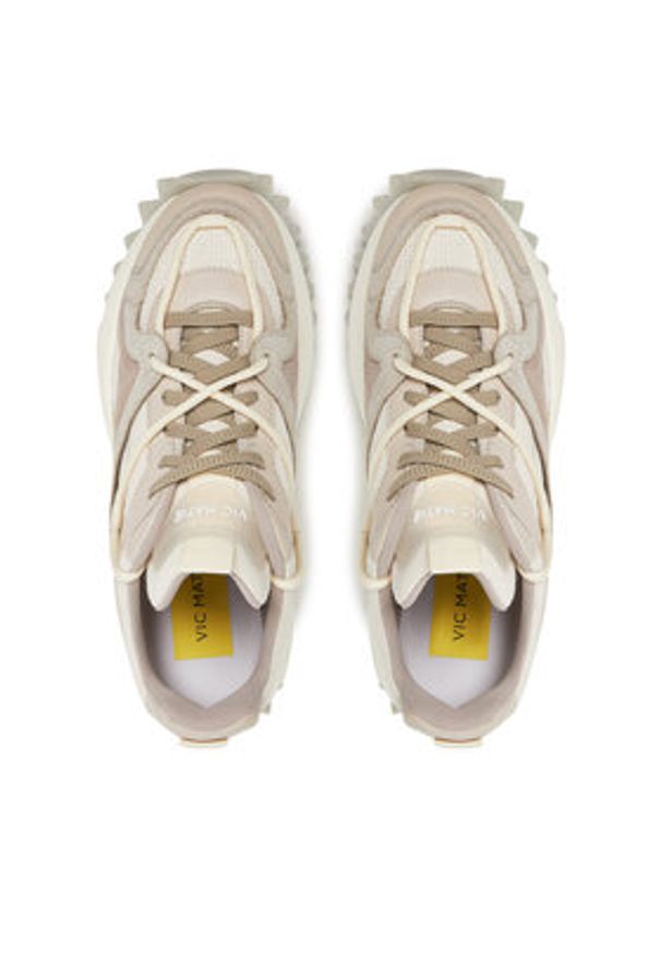 Vic Matié Sneakersy 1G3202D D22BQFTF68 Beżowy. Kolor: beżowy. Materiał: skóra