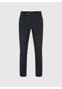 Pako Lorente - PAKO LORENTE - Czarne spodnie z zaszewkami. Okazja: na co dzień. Kolor: czarny. Materiał: bawełna, elastan. Wzór: gładki. Styl: casual #3