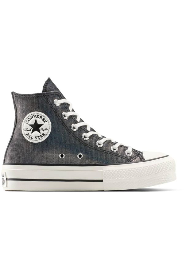 Buty sportowe Converse Chuck Taylor All Star Lift Platform Sparkle. Kolor: szary. Materiał: materiał. Obcas: na platformie. Styl: sportowy