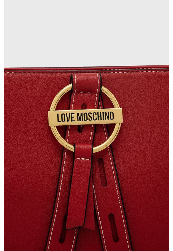 Love Moschino Torebka kolor czerwony. Kolor: czerwony. Rodzaj torebki: na ramię