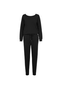 Urban Classics - Zestaw damski Urban Classic long leeve terry. Kolor: czarny. Materiał: dresówka #1
