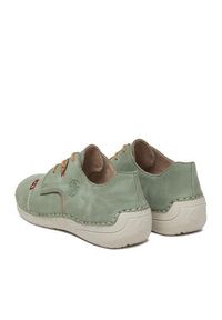 Rieker Półbuty 52528-52 Zielony. Kolor: zielony. Materiał: materiał #7