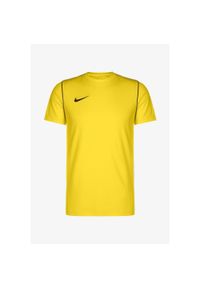 Koszulka treningowa męska Nike Park 20. Kolor: czarny, wielokolorowy, żółty. Długość rękawa: krótki rękaw. Długość: krótkie. Sport: piłka nożna