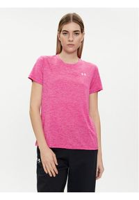 Under Armour Koszulka techniczna Tech Ssc- Twist 1384230-652 Różowy Loose Fit. Kolor: różowy. Materiał: syntetyk #1