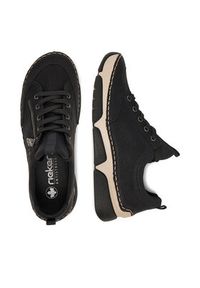 Rieker Sneakersy 45973-00 Czarny. Kolor: czarny. Materiał: syntetyk, materiał