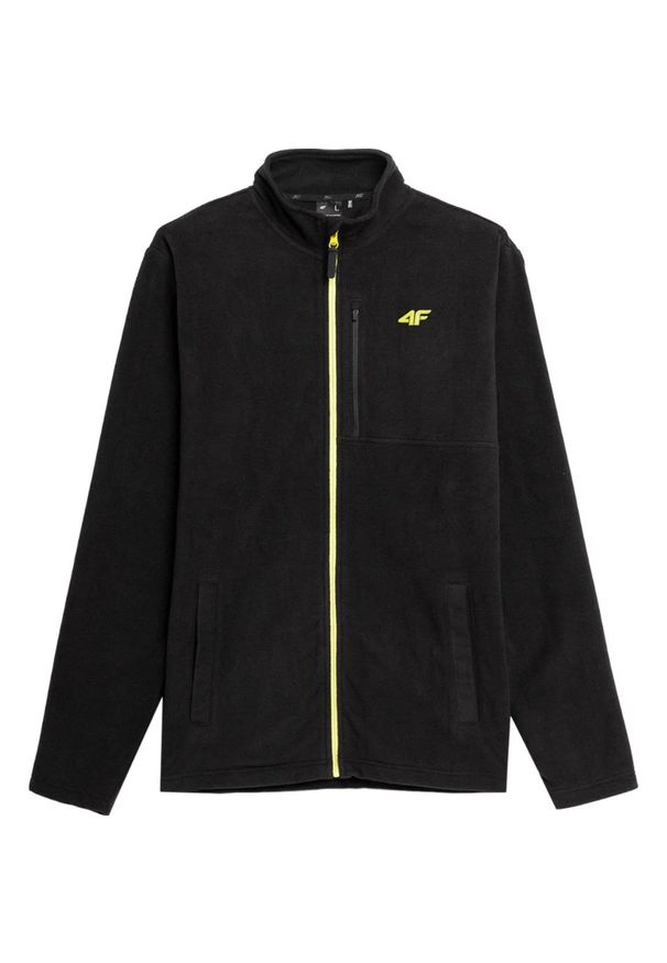 4f - Bluza Damska 4F. Kolor: czarny. Materiał: polar