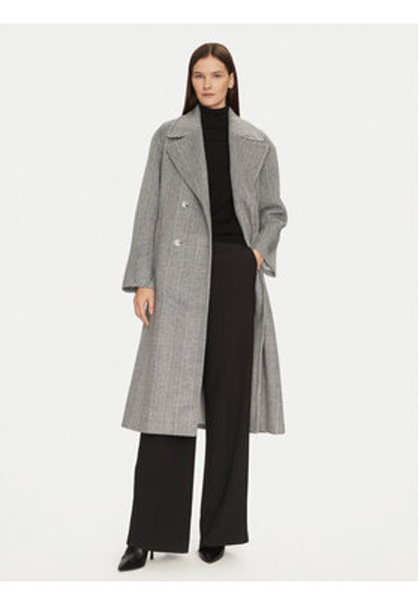 Imperial Płaszcz przejściowy KI54IBT Szary Relaxed Fit. Kolor: szary. Materiał: syntetyk