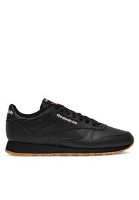 Reebok Sneakersy EO-CLASSIC LEATHER 100008493 Czarny. Kolor: czarny. Materiał: syntetyk, skóra. Model: Reebok Classic #1