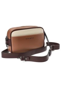 Brązowa Stylowa Torebka Damska Na Ramię Hispanitas. Kolor: brązowy. Materiał: skórzane. Styl: elegancki. Rodzaj torebki: na ramię #5