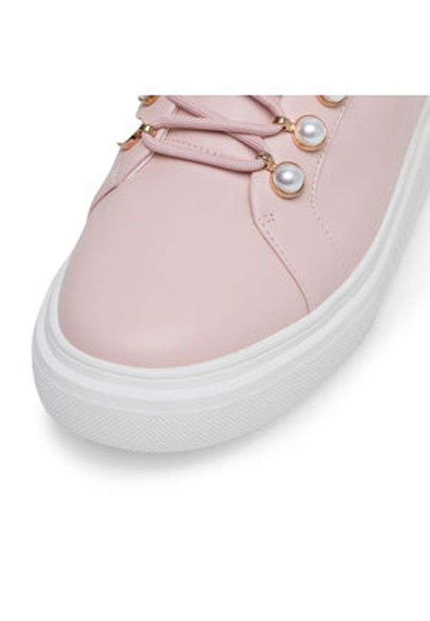 Eva Minge Sneakersy NOEMIE-035-18 Różowy. Kolor: różowy. Materiał: skóra