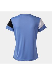 Damskie sportowe T-shirt Joma w kolorze jasnoniebieskim i czarnym - Rozmiar 2XL. Kolor: wielokolorowy, niebieski, biały, czarny. Sport: piłka nożna #2