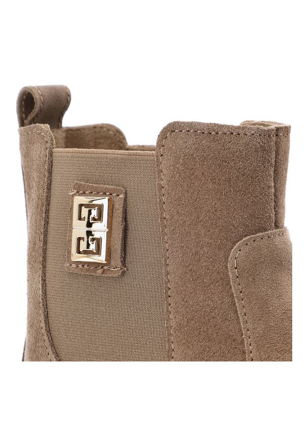 Brązowe Botki Barefoot Armodo Wygodne Obuwie Damskie. Okazja: na co dzień. Zapięcie: zamek. Kolor: brązowy. Materiał: welur. Wzór: aplikacja. Styl: casual, elegancki