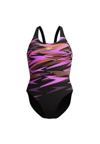 Strój pływacki jednoczęściowy damski Speedo HyperBoom Placement Muscleback. Kolor: czarny, wielokolorowy, pomarańczowy #1