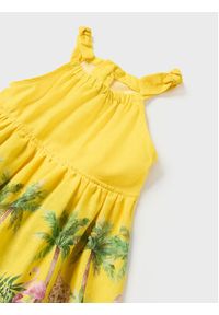 Mayoral Sukienka letnia 1967 Żółty Regular Fit. Kolor: żółty. Materiał: bawełna. Sezon: lato