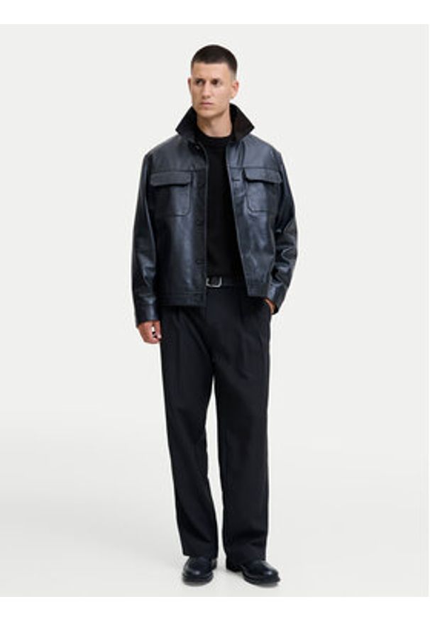 Jack & Jones Sweter Urban 12278942 Czarny Relaxed Fit. Kolor: czarny. Materiał: bawełna, syntetyk