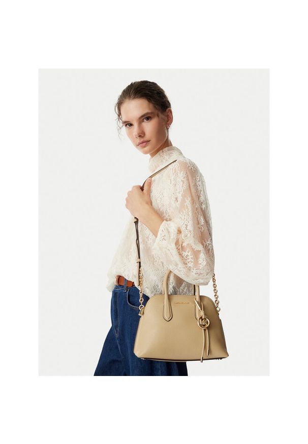 Torebka MICHAEL Michael Kors. Kolor: beżowy