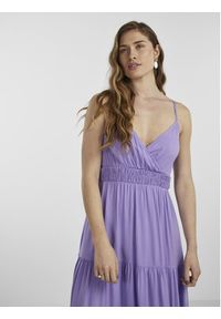 YAS Sukienka letnia 26026350 Fioletowy Regular Fit. Kolor: fioletowy. Materiał: wiskoza. Sezon: lato