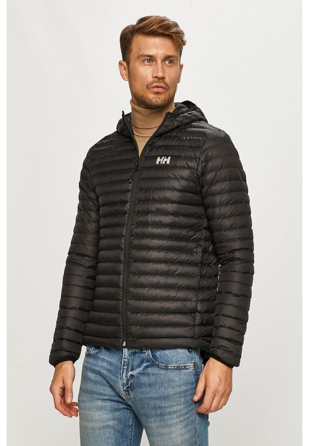 Helly Hansen - Kurtka. Okazja: na co dzień. Typ kołnierza: kaptur. Kolor: czarny. Styl: casual