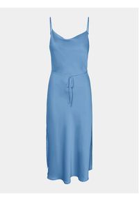 YAS Sukienka codzienna Thea 26028891 Niebieski Regular Fit. Okazja: na co dzień. Kolor: niebieski. Materiał: syntetyk. Typ sukienki: proste. Styl: casual #4