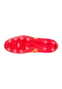 Buty piłkarskie męskie Mizuno Morelia Neo Iv Pro Md M. Zapięcie: sznurówki. Kolor: żółty, czerwony, wielokolorowy. Materiał: materiał, skóra. Szerokość cholewki: normalna. Sport: piłka nożna