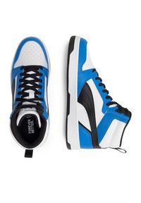 Puma Sneakersy Rebound V6 Mid Jr* 393831 06 Niebieski. Kolor: niebieski. Materiał: skóra