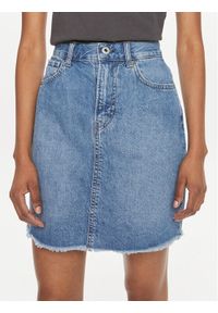 Pepe Jeans Spódnica jeansowa Mini Skirt Hw PL901124MN9 Niebieski Regular Fit. Kolor: niebieski. Materiał: bawełna