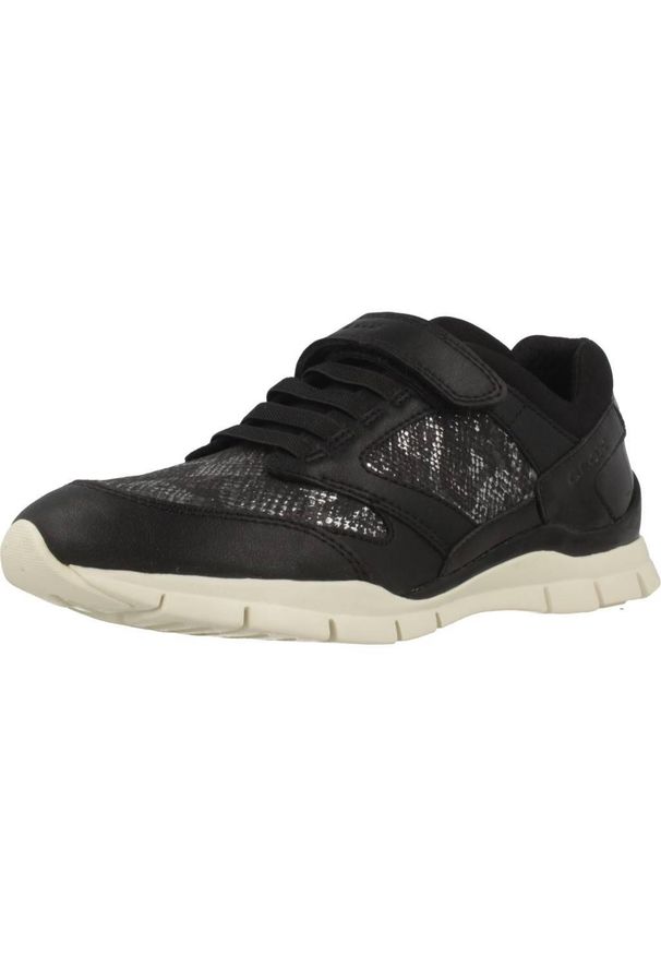 Geox - Buty GEOX J SUKIE G.A Czarny. Kolor: czarny. Materiał: tkanina. Sport: turystyka piesza