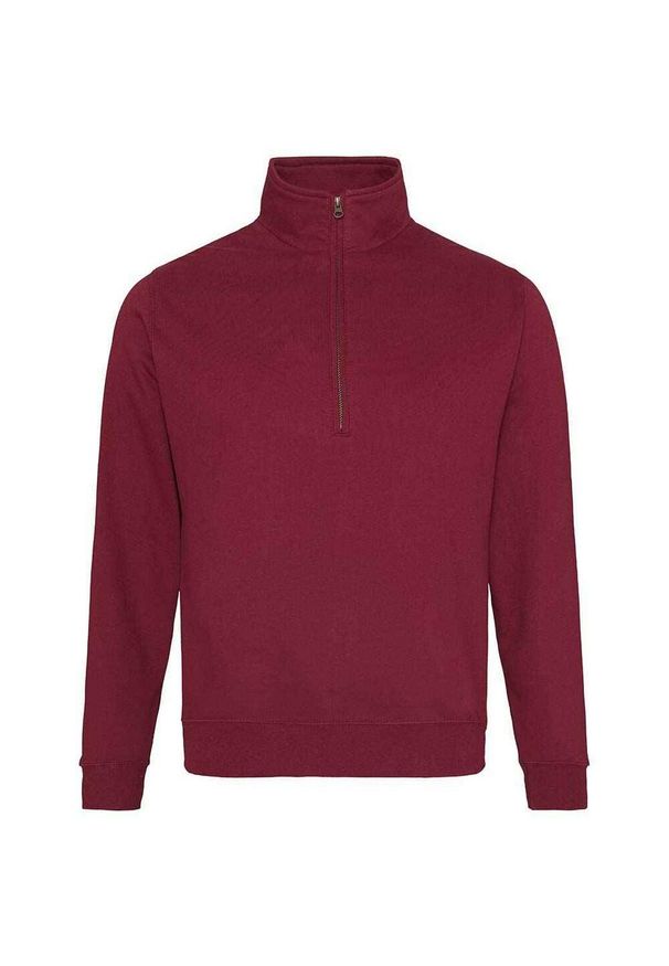 AWDIS - Bluza Męska Sophomore Quarter Zip. Kolor: czerwony, wielokolorowy, brązowy