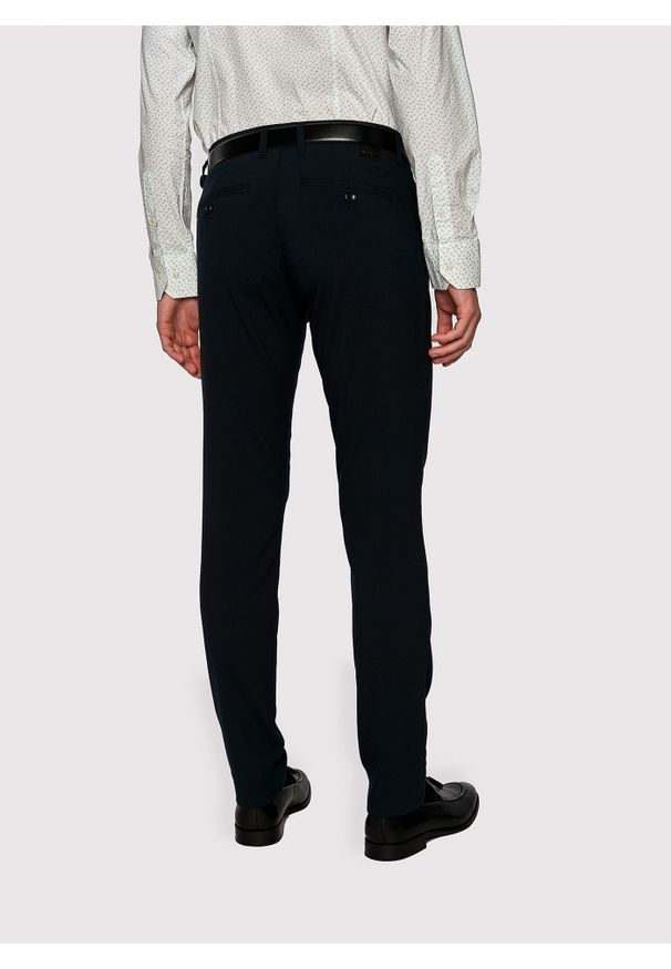 Pako Lorente - PAKO LORENTE – Męskie basicowe spodnie w kolorze granatowym P23SB-WX-005-G-0. Kolor: niebieski. Materiał: bawełna, elastan. Długość: długie. Wzór: gładki