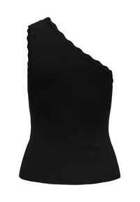 JDY Top Nanna 15351420 Czarny Slim Fit. Kolor: czarny. Materiał: wiskoza #3