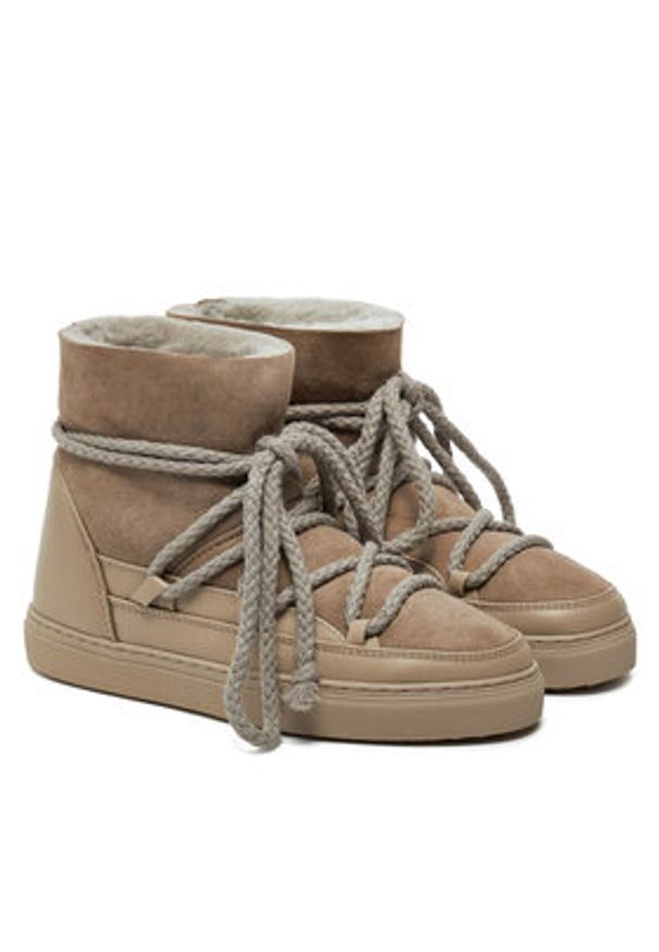 Inuikii Śniegowce Classic 75202-005 Beżowy. Kolor: szary. Materiał: skóra, zamsz